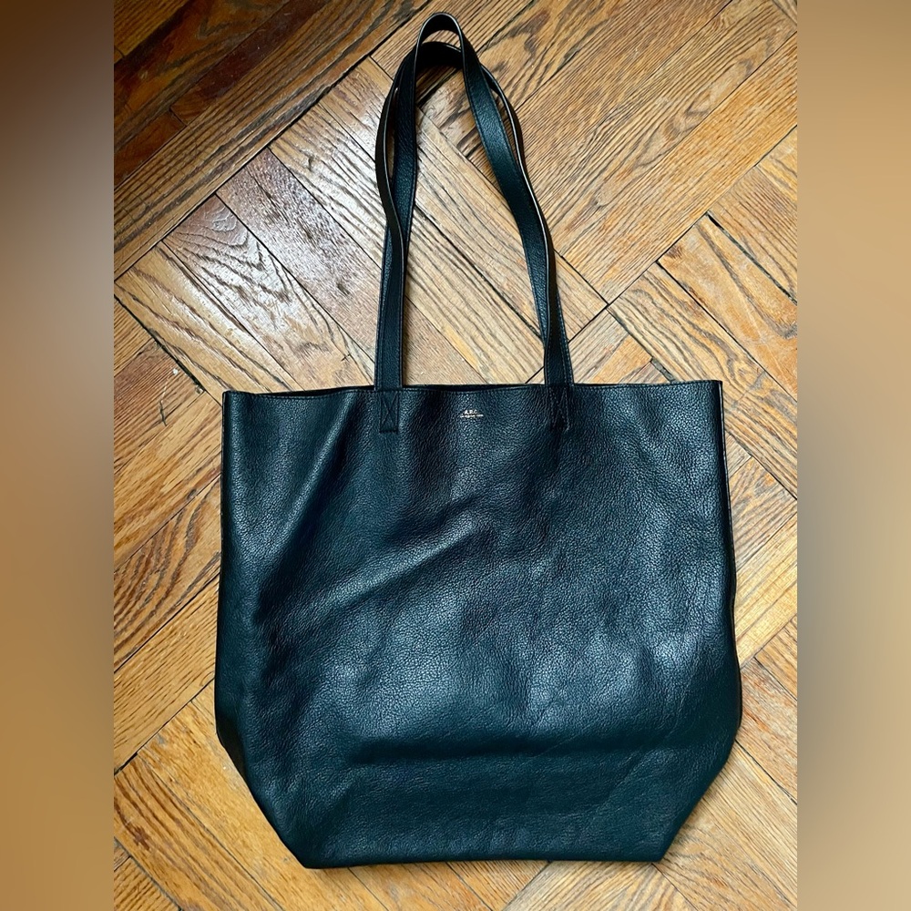 A.P.C. Black “Maiko” Leather Tote Bag - Picture 10 of 10